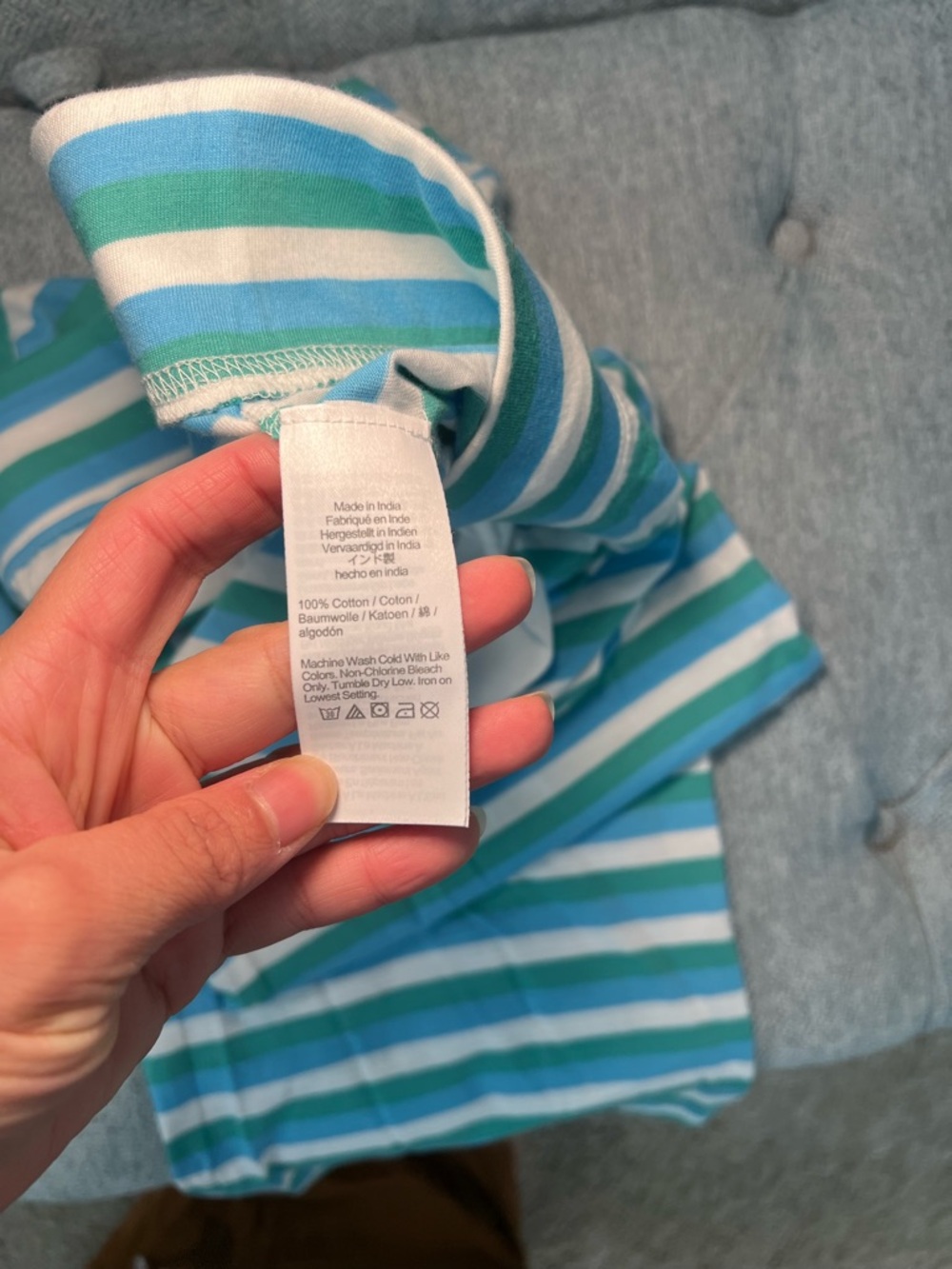 J. Crew Cotton Long sleeve knit pajama set - Picture 7 of 9